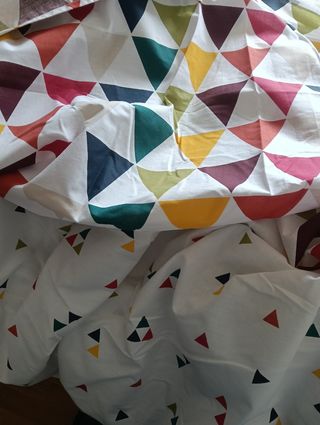 Funda Nórdica Geometría Multicolor.