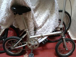 Bicicleta Plegable Plata