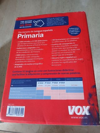diccionario primera lengua española