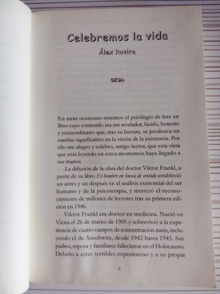 El sentido de la vida. Viktor E. Frankl