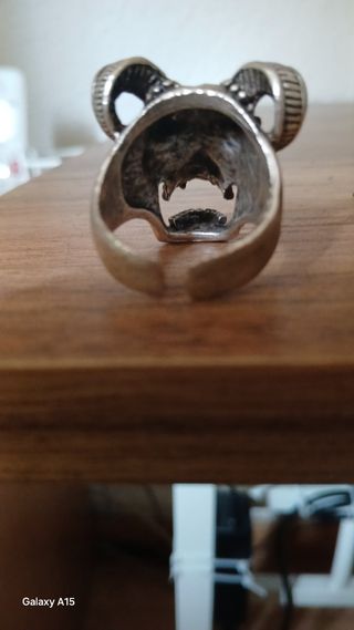 Anillo Calavera con Cuernos