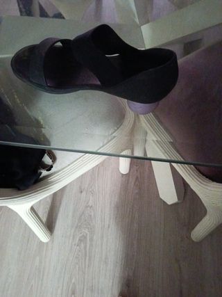 Sandalias Camper Talla 39 Tacón Morado