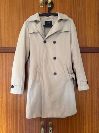 Gabardina Vila Clothes Talla M Beige