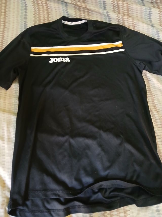 Camiseta Joma Deportiva Hombre Negra