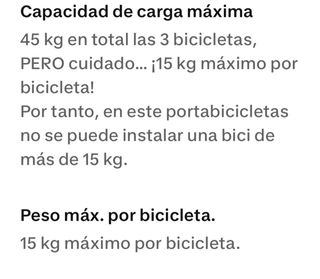 Portabicicletas con señalización vial