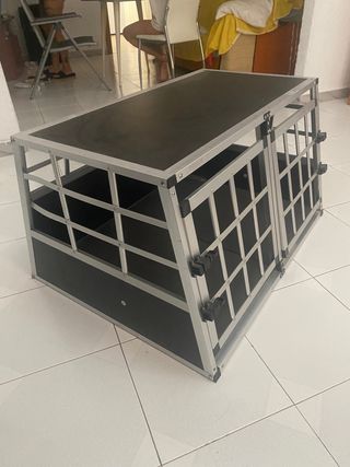 Caseta para perro de metal