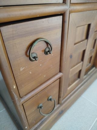 Mueble Escalera Cómoda Madera