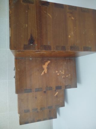 Mueble Escalera Cómoda Madera