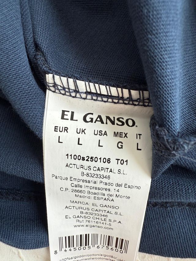 Camiseta El Ganso Marino Talla L Precio fijo.