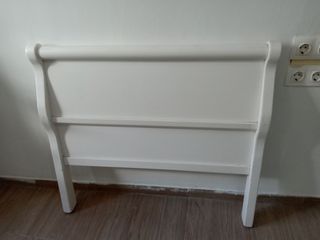 Cabecero de cama de madera blanco 90