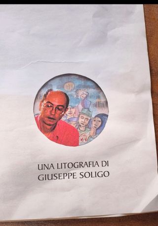 Litografia originale Giuseppe Soligo La Cartomante
