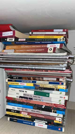 Libros escolares de la ESO y bachillerato