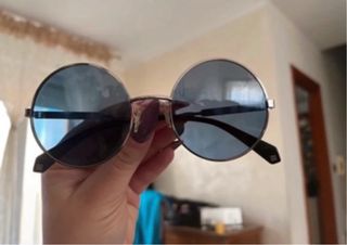 Occhiali da sole Polaroid rotondi argento