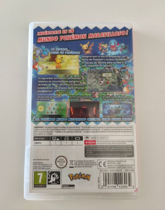 Pokemon Mundo Misterioso Switch RPG