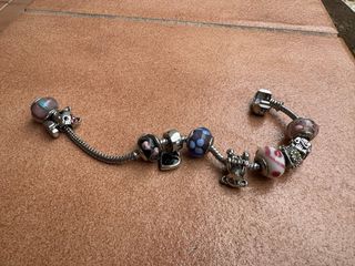 Polsera Pandora Vintage Plata amb 10 charms