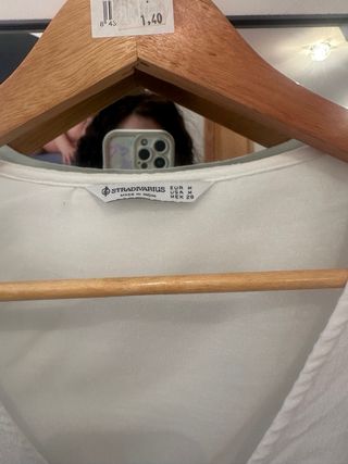 Vestido blanco Stradivarius