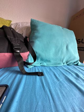 Sabana azul y rosa