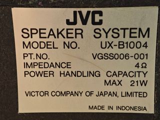 Altavoces JVC Negros