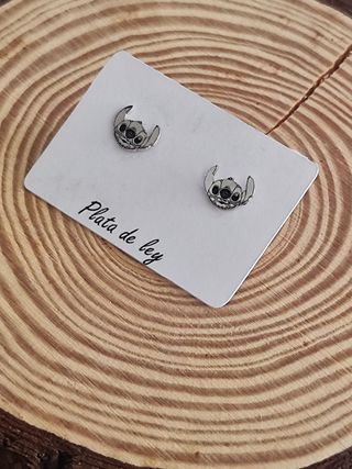 Pendientes Stitch Plata