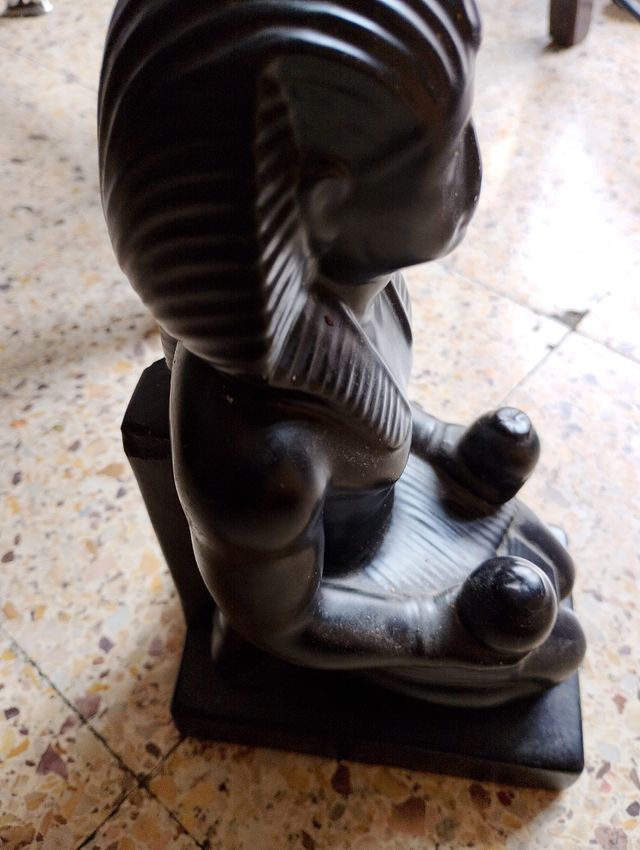 Estatua Egipcia Durrell Negra Maciza