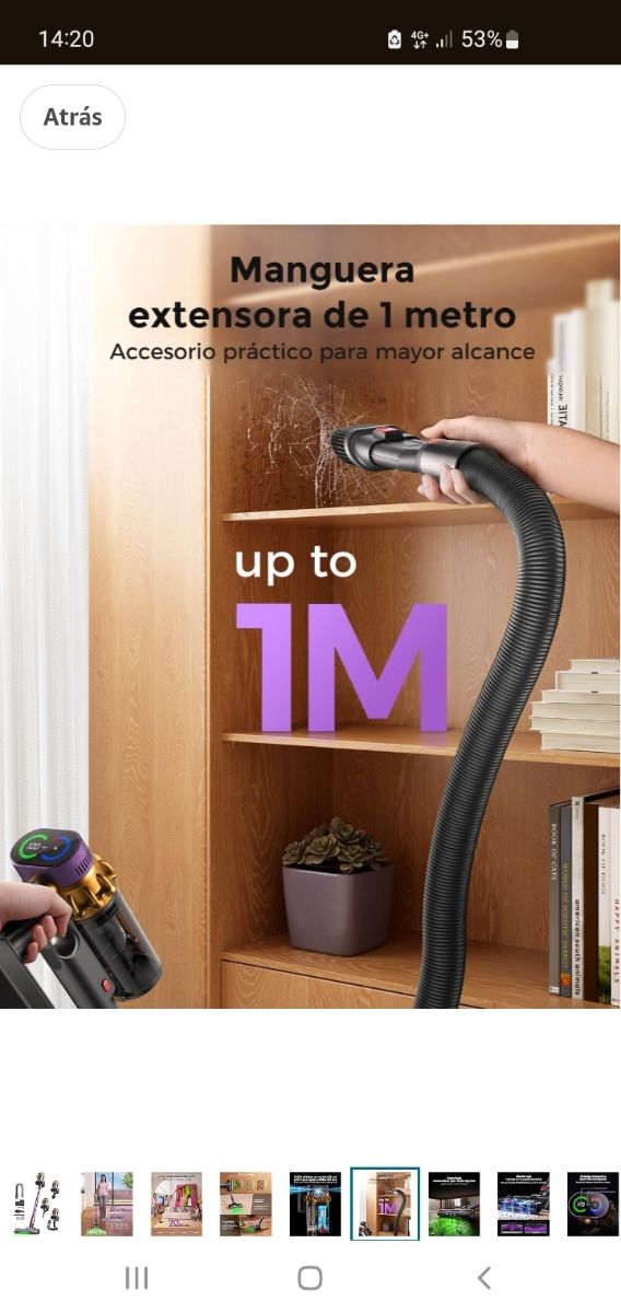 Aspirador Escoba tipo Dyson