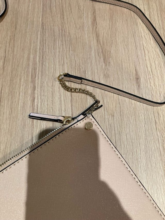 Bolso de mano rosa Mango