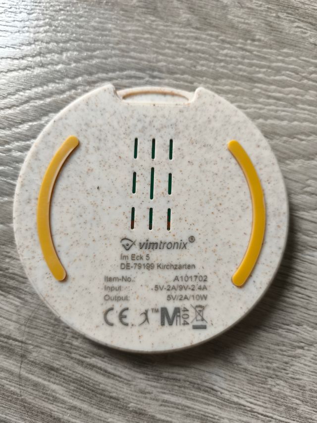 Nuovo caricabatterie wireless Vimtronix Cork