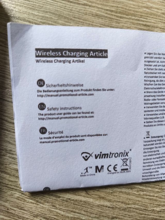Nuovo caricabatterie wireless Vimtronix Cork