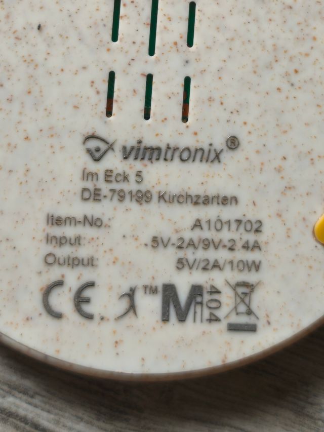 Nuovo caricabatterie wireless Vimtronix Cork