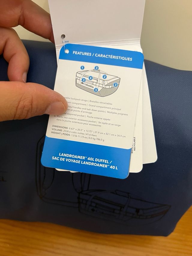 Bolsa Columbia 40L Azul