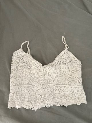 Top encaje blanco