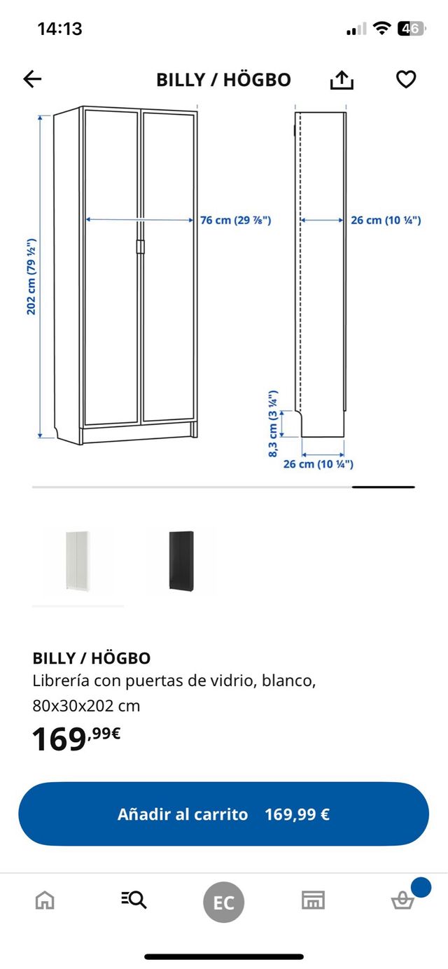 3 Librerías BILLY/ HöGBO con LED y altillo