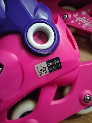 Patines en línea Oxelo niña talla ajustable 26-28