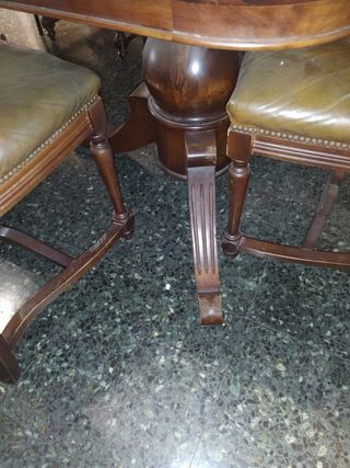 Mesa de comedor extensible madera. 