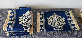 Sofá Marroquí Azul y Dorado