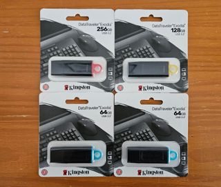 Pack 4 Pendrives Kingston Datatraveller USB 3.2