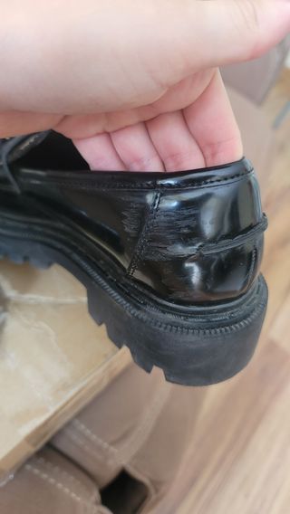 Mocasines Parfois negros suela track