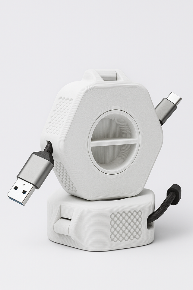 Organizador de cables enrollable