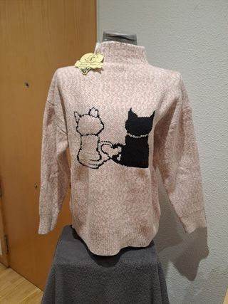 Jersey Moon Face rosa talla única