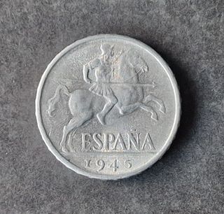 10 CÉNTIMOS DE 1945 EBC DEL CABALLO EBC