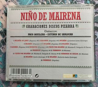 CD Niño de Mairena - Grabaciones Discos Pizarra