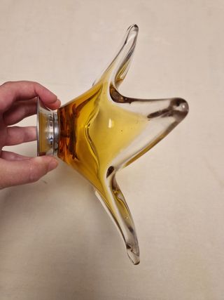 Centro de Mesa Estrella Cristal Murano Dorado