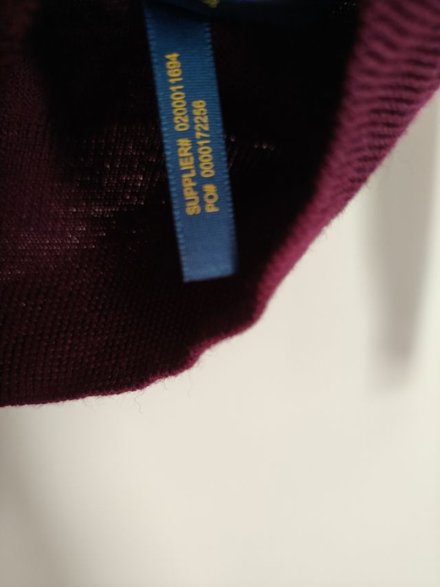 Maglione Ralph Lauren Granata Scollo a V