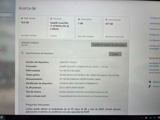 Portátil ASUS N501VW i7, 16 GB RAM, GTX 960M 512gb