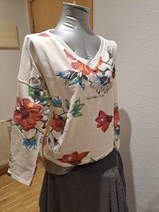 Jersey mujer estampado floral