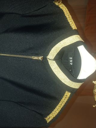 Chaqueta Negra y Dorada Talla S