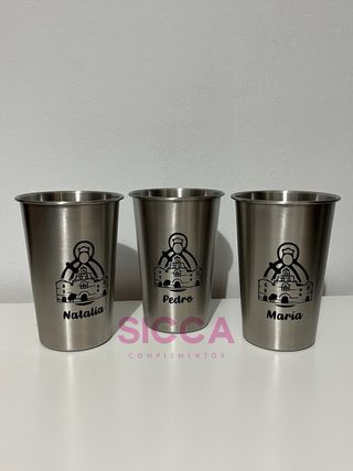 Vasos de acero inoxidable medio litro