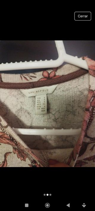 Sudadera floral chica talla S