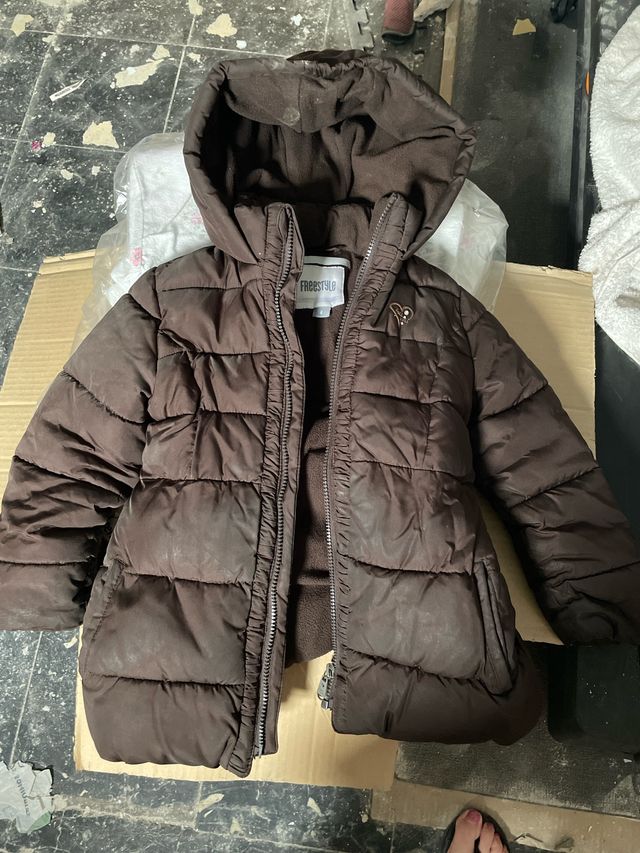 Chaqueta abrigo marrón niña 6 años