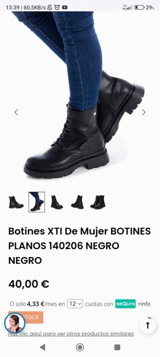 Botines XTi Mujer Negros